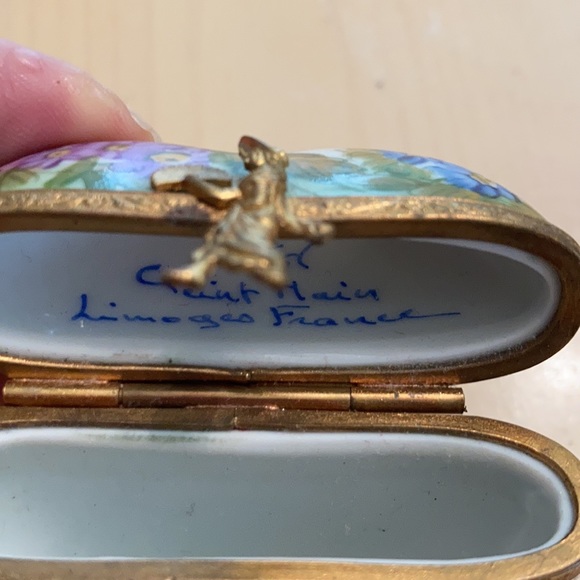 Limoges France Trinket Heart Shaped Hinged Box - Picture 3 of 3
